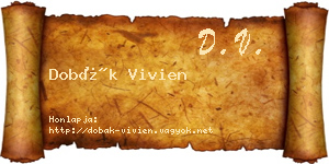 Dobák Vivien névjegykártya