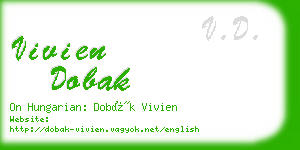 vivien dobak business card